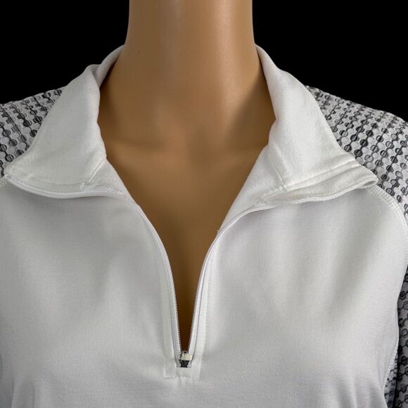 Athletic Works Women's White Stretchy Long Sleeve Athletic Fit Top SZ/XL 16-18 - Picture 2 of 14